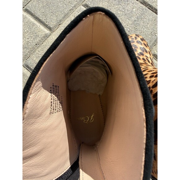 J.Crew Sadie Ankle Boots Block Heel Animal Leopard Calf Hair Size 6 NWOB $258 - Picture 11 of 12